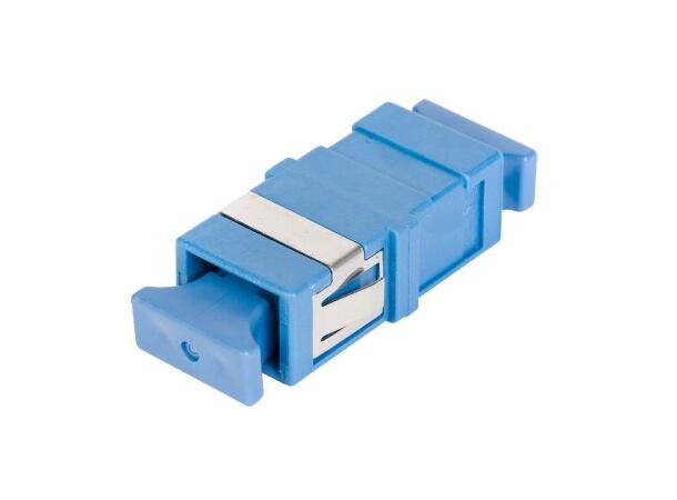 Adapter SM SC-SPX Blue Flangeless, metall clip, Zr. sleeve